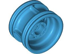 Wheel 30.4mm D. x 20mm with No Pin Holes and Reinforced Rim, Dark Azure (56145 6443909)