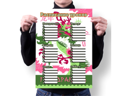 Расписание уроков год Дракона №2