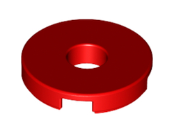 Tile, Round 2 x 2 with Hole, Red (15535 / 6102138)
