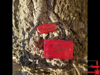 Деревянная флешка в футляре с гравировкой