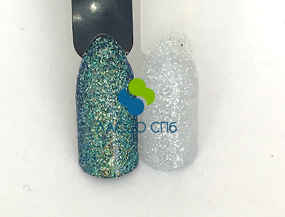 Иридисцентный глиттер блестки Ирис цветной Небесно Голубой 0,2 мм