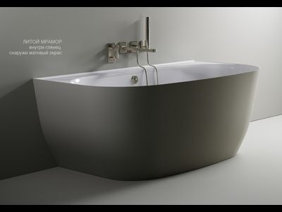 Astra-Form ванна Атрия Solid Surface пристеночная 170/85 см белая матовая