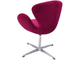 SWAN CHAIR винный, искусственная замша
