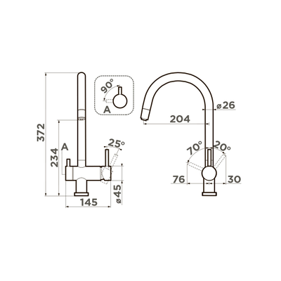 Смеситель OMOIKIRI YAMADA- P BL