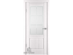 Межкомнатная дверь "Баден-2" Эмаль белая (Ral 9003) (стекло)