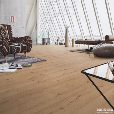 Паркетная доска Meister Дуб Рустик Кофе Латте 8414 HD400L