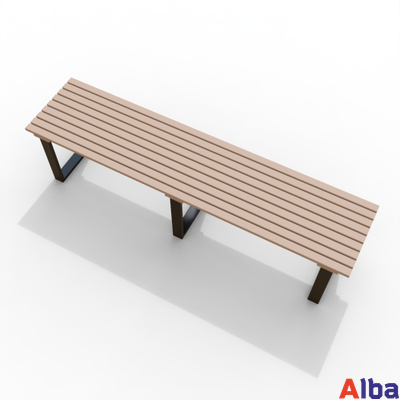 скамейка уличная без спинки