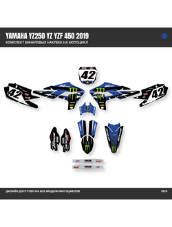 Наклейки на мотоцикл Yamaha yz250 Yz Yzf 450 2019 #7815