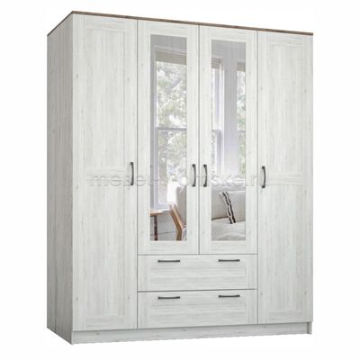 ШМ196 Шкаф "Кантри" 4-х дверный с зеркалом. Размер: 1800*2155*605