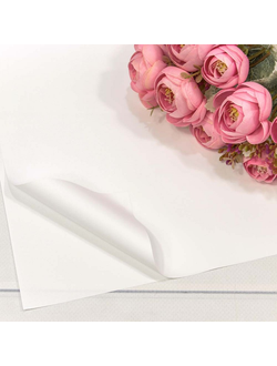 Пленка матовая в листах "Корейская" 56*56см 20шт Белый ПЛ28/1