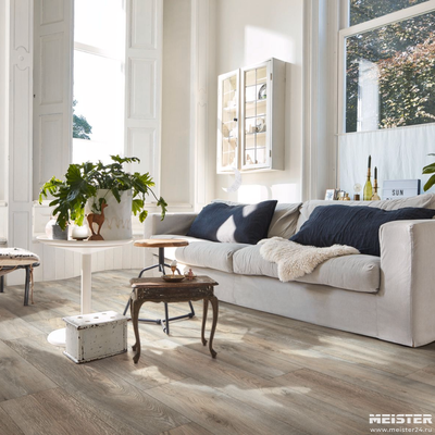 Ламинат MEISTER 6977 Дуб серый дикий в интерьере