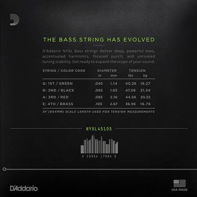 D`Addario NYXL45105 (45-105) 1