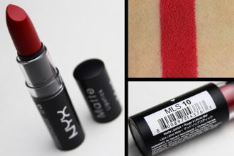 Матовая помада NYX Matte 10 Perfect red (Идеальный красный)