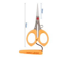 Ножницы "Gamma" ROS-03 для рукоделия в блистере 115 мм оранжевые