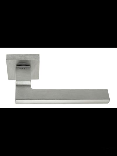Дверная ручка на квадратном основании Fratelli Cattini "SLIM" 8-CS матовый хром
