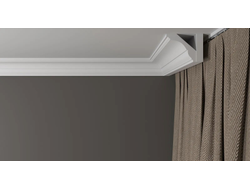 Потолочный плинтус DECOR-DIZAYN DD17, из дюрополимера, под покраску, ударопрочный, 2 метра.