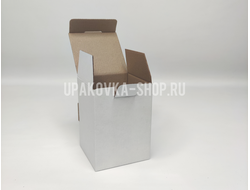 Коробка с откидной крышкой 80*80*110 мм БЕЛЫЙ