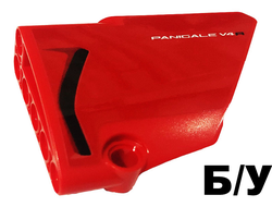 ! Б/У - Technic, Panel Fairing #14 Large Short Smooth, Side B with 'PANIGALE V4R' and Black Air Intake Pattern Sticker - Set 42107, Red (64680pb028) - Б/У