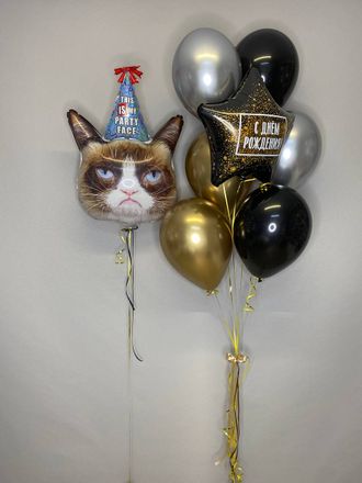 НАБОР ВОЗДУШНЫХ ШАРОВ "С ДНЕМ РОЖДЕНИЯ, ВОРЧУН"