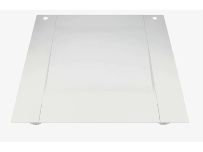 Стекло наружное для духовки Лысьва с кронштейном (497*460) белое