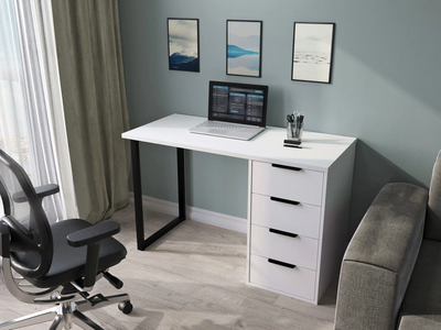 Стол С-400 белый структурный/меренга