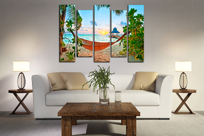 Модульная картина "Райское наслаждение"