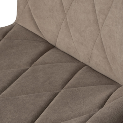 ОМЕГА БАРНАЯ Стул, Сиденье, Текстиль LEONARDO 05 кофе с молоком/каркас черный