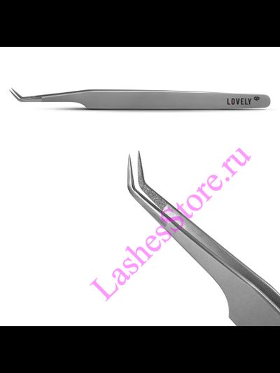 Пинцет LOVELY «Diamond» - «L 45° "7 мм"»