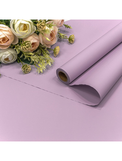 Пленка матовая "Корейская" 58см*10м Сиреневый ПР28/12
