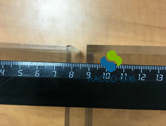 Оргстекло прозрачное угол 15 х 15 х 10 см толщина 5 мм