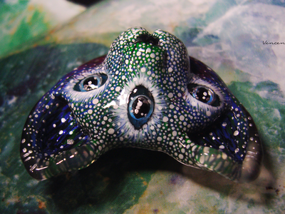 "Всевидящий Муркотик - звёздный путешественник", необычная брошь в стиле фэнтези