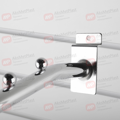 K118 Кронштейн для экономпанелей, наклонный, прямой с 7-ю шариками, d-19 мм, длина 350 мм, хром
