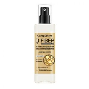 Compliment Q-Fiber Экспресс-Кондиционер Восстановление волос KERATIN COMPLEX 200мл