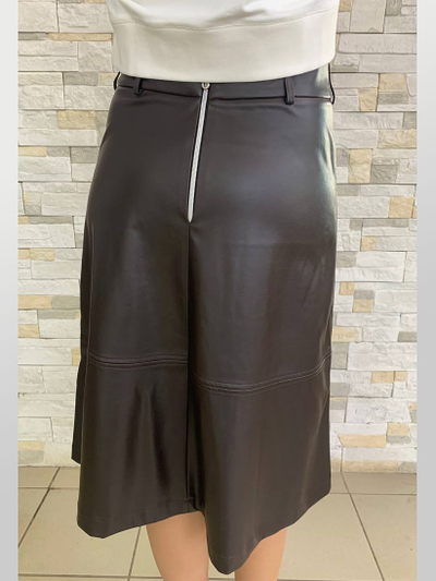 Юбка 124-10211 ЭКО-КОЖА коричневый