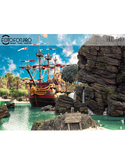 Фотофон виниловый «Корабль в бухте»