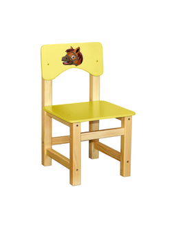 СТУЛ ДЕТСКИЙ МАССИВ+МДФ НЕРЕГУЛИРУЕМЫЙ УФ-Печать