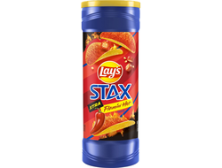 Чипсы Lays Stax Экстра Флеминг Хот в тубе 155,9гр (11 шт)