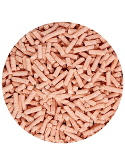 ECO-Premium "Персик" Комкующийся древесный наполнитель на развес, 1 кг (2,5 л)