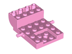 Vehicle, Base 4 x 6 x 1 2/3 Curved, Bright Pink (24055 / 6150614)