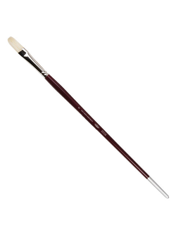 Кисть художественная KOH-I-NOOR щетина, плоская, №6, длинная ручка, блистер, 9936006014BL