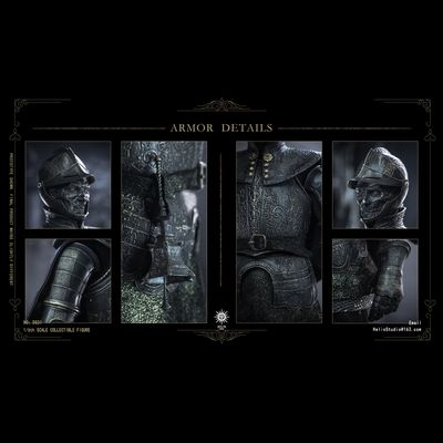 Сир Вильгельм (Dark Souls 3)  - Коллекционная фигурка 1/6 Hollow Knight of Londor (DS01) - Helio Studio