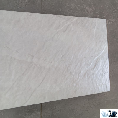 Плитка Eurotile Kota White Matt 30x60 см настенная матовая, рваный камень