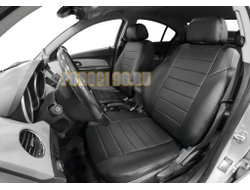 Авточехлы задняя спинка 40/60, рисунок Строчка для Chevrolet Cruze I Sd, Hb, Sw 2009-2015