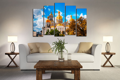 Модульная картина "Белая церковь"