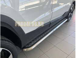 Пороги с накладным листом d53 для Москвич 3 2023-