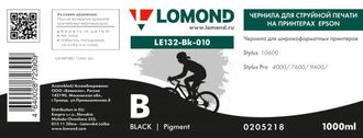 Чернила для широкоформатной печати Lomond LE132-Bk-010