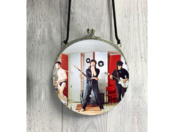 Сумочка круглая с фермуаром Кино, Виктор Цой №18