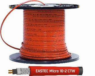 EASTEC MICRO 10 - CTW, SRL 10-2CR M=10W (400м/рул.),греющий кабель c пищевой оболочкой в оплетке