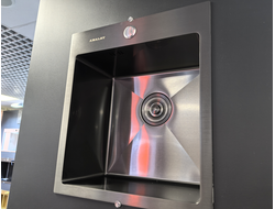 Мойка из нержавеющей стали 43х48BL  ECO  ЧЕРНАЯ Amalet *