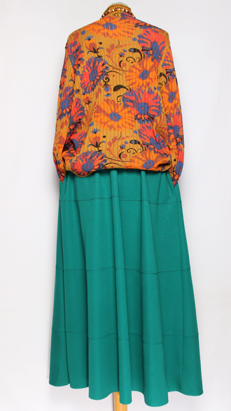 Джемпер ХЛОПОК "Хохлома резинка" горчичный до р.52